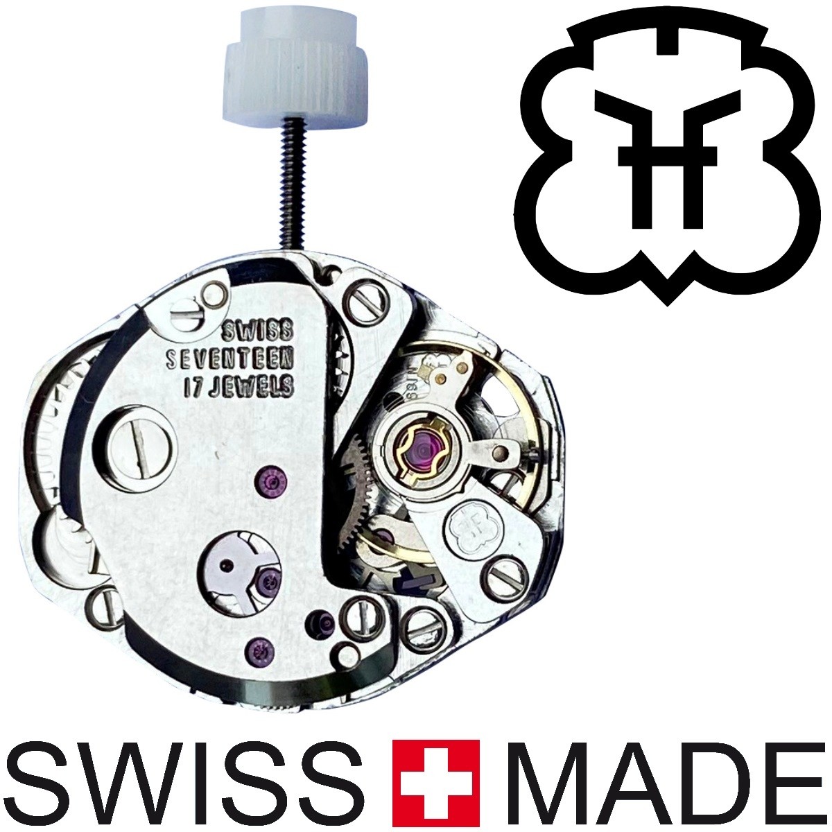 Mouvement De Montre Mécanique FHF 75 Pesag - Avec Cadran Et Aiguilles, Occasion Mais Fonctionnel