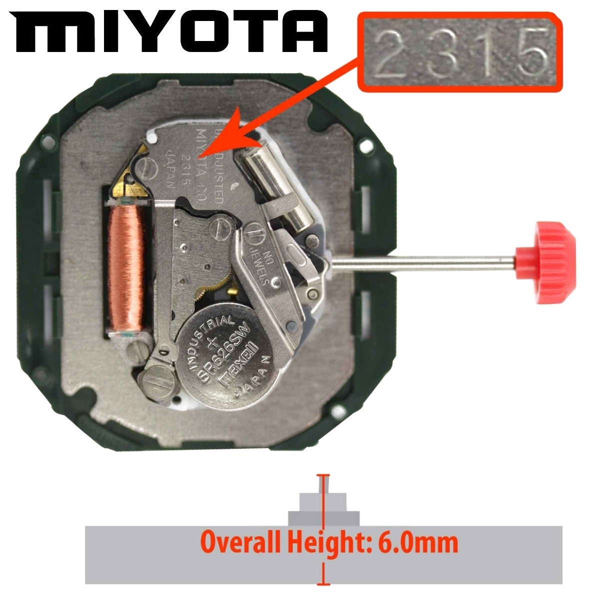 Miyota caliber 2315 on sale