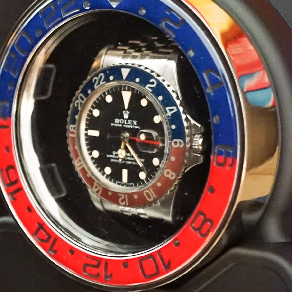 Scatola del Tempo Rotor One Pepsi black watch winder GMT perfect for Rolex  watches