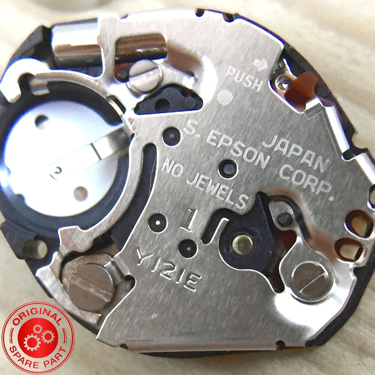 Seiko S Epson Corp. quartz watch movement Y121 E G Change quartz movement by yourself
