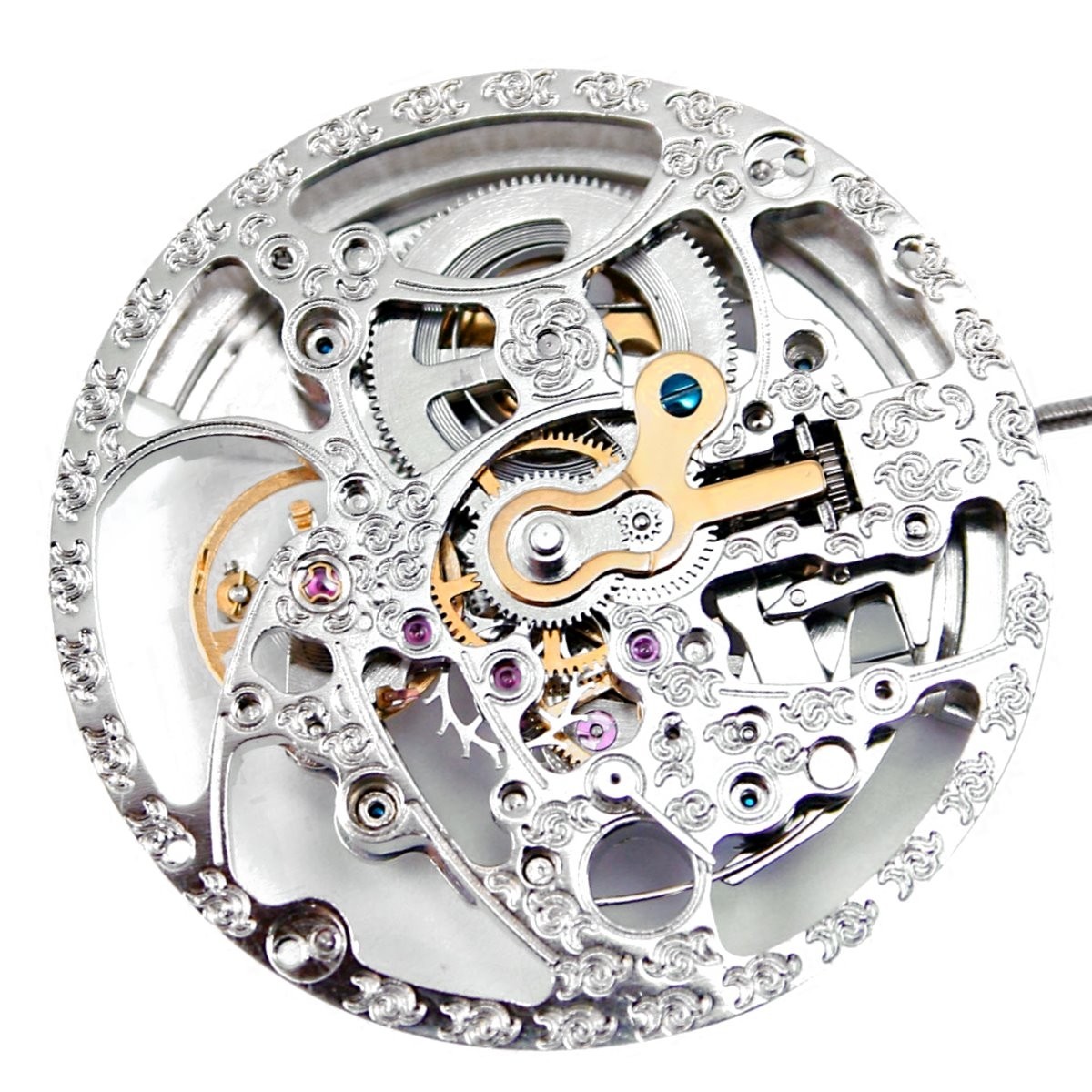 Mechanical skeleton watch movement PTS 2741 Buy movement for