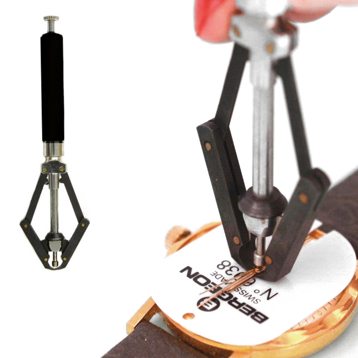 Watch hand puller top