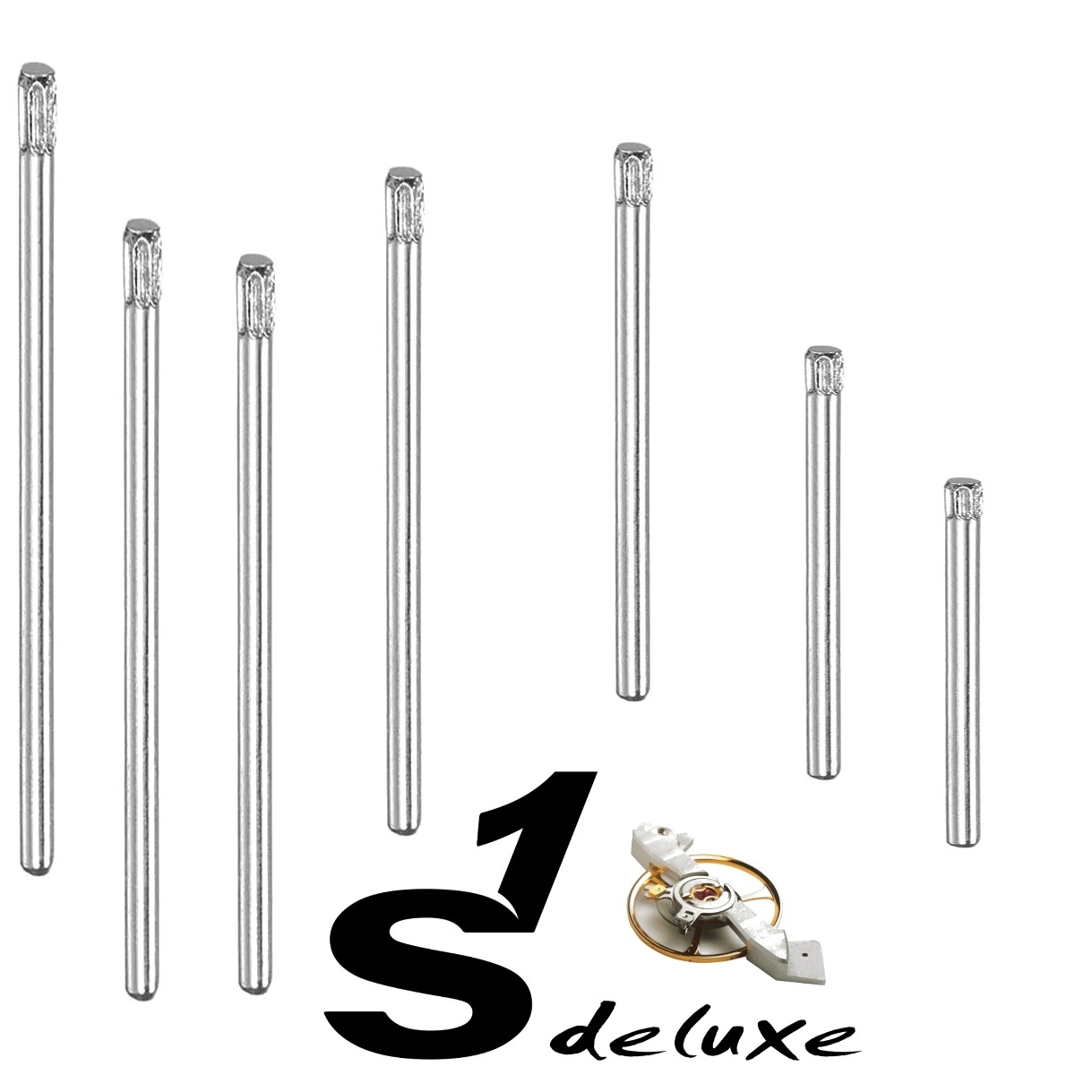 Watch band pressure link pins top