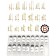High quality luminious watch hand set GOLDEN