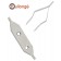 Replacement forked tips for BULLONGÈ 7825 spring bar tweezer