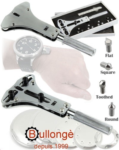 BULLONGE watch case opener SHARK XXL Screw back watch case opener tool for watchmaker