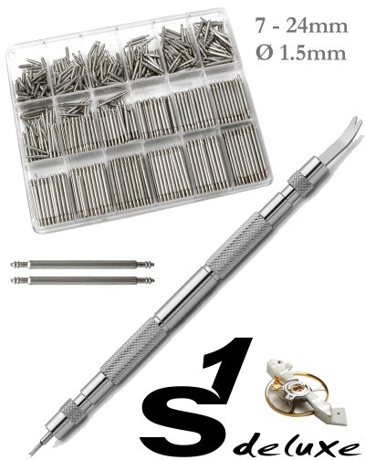 Spring bar tool 10 INOX spring bars for hobbyist watchmaker Replacement parts for watches
