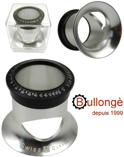 Watchmakers eye loupe magnifier BULLONGÈ DAYTONA-STYLE bezel