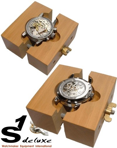 Wooden watch case and movement holder PREMIUM