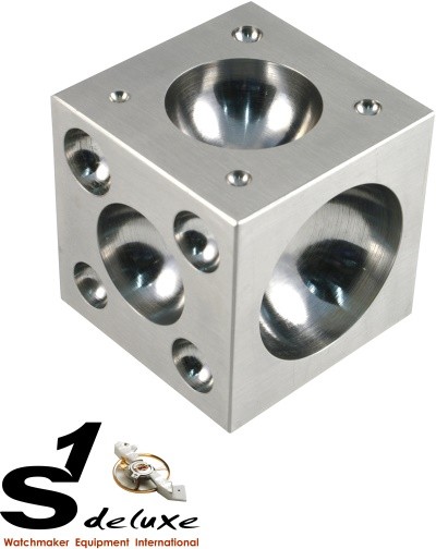 Steel doming block 2.0 x 2.0 Inch or 5.1x5.1x5.1cm