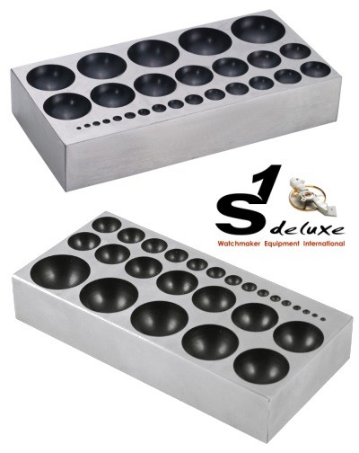 Flat dapping block 27 half-sphere depressions FlaXX27