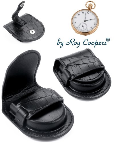 Black pocket watch pouch Roy Coopers CROCO