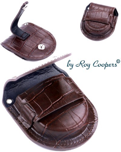 Brown pocket watch pouch Roy Coopers CROCO