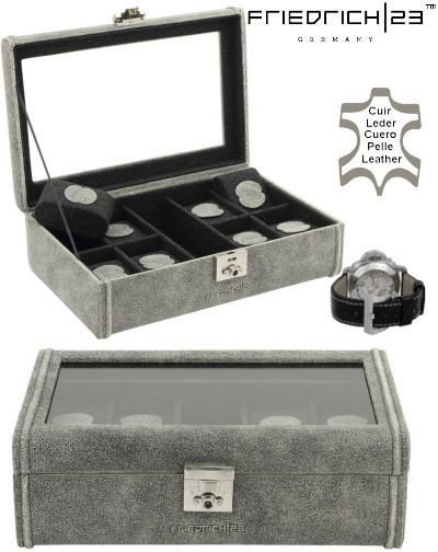 Watch box Friedrich|23 Cubano Vinatge Gray L