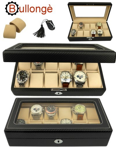 Watch box CARBONIO FINESTRA by BULLONGÈ