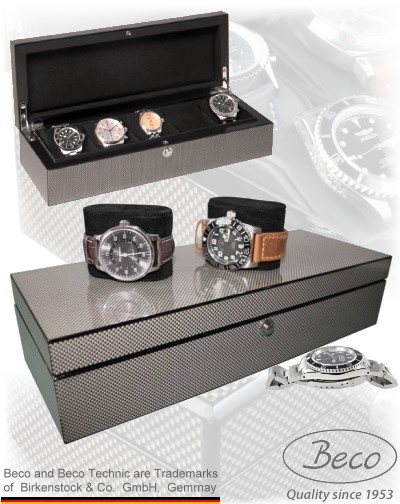 BECO watch collectors box Cool Carbon for 5 big watches Watch