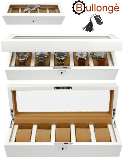 Watch box MONROE by BULLONGÈ for 5 timepieces