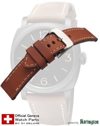 Panerai-style watch strap ROYAL AERONAUTICAL brown 26