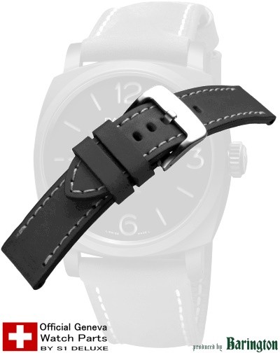 Panerai-style watch strap ROYAL AERONAUTICAL black 20