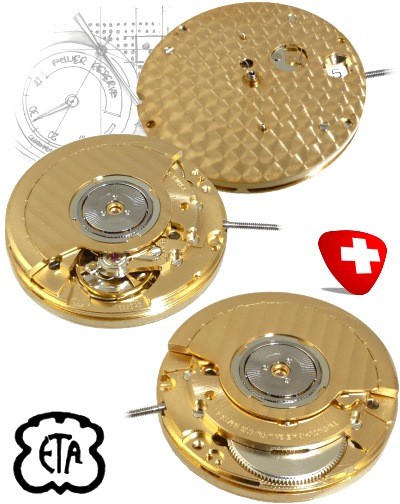 Eta 2892 movement top