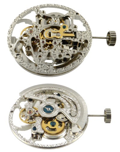 Skeleton watch automatic movement hot sale