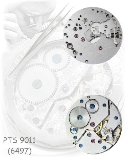 Watch movement 3600 Lepine hand winding similar ETA Unitas 6497