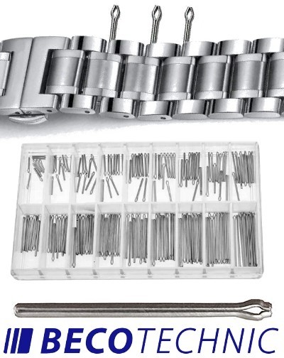 540 Beco open end pins watch bracelet split pins cotter pin set for watch metal bands