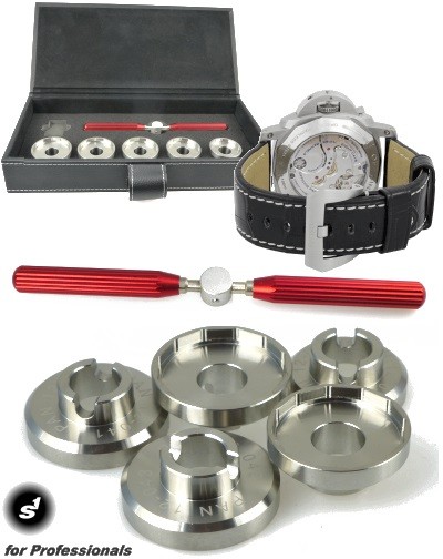 Set of Panerai case back removing tools Watch case opener assortment