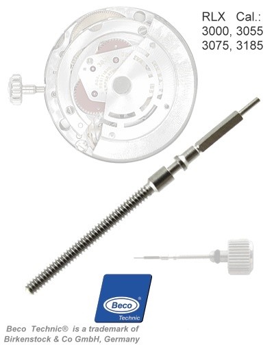 Winding stem for RLX Caliber 3000, 3030, 3035, 3055 etc.