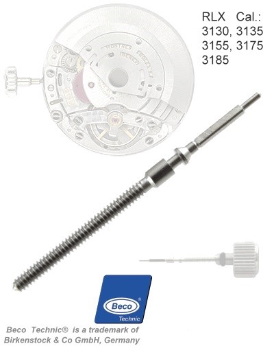 Winding stem for RLX Caliber 3130, 3135, 3155, 3175 etc.