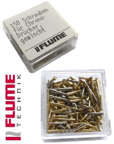 Mixed assortment of 150 screws for chronograph pushers