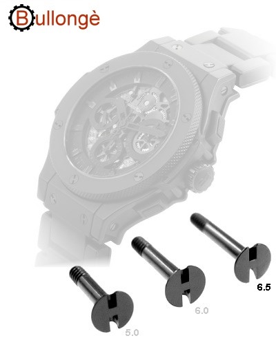 Ersatz H Schraube f r Hublot Armbanduhren BLACK 6.5mm. Uhrenteile