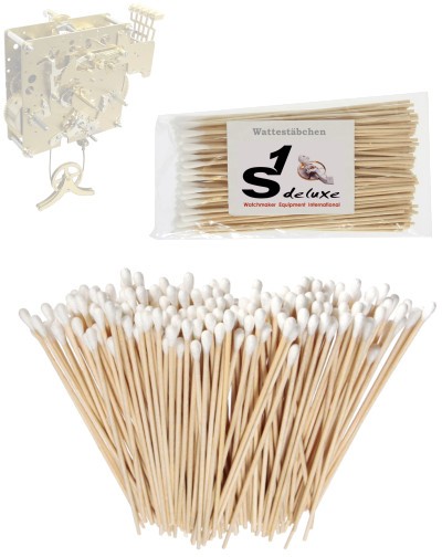 S1 Deluxe cleaning swabs, round, for clock movements