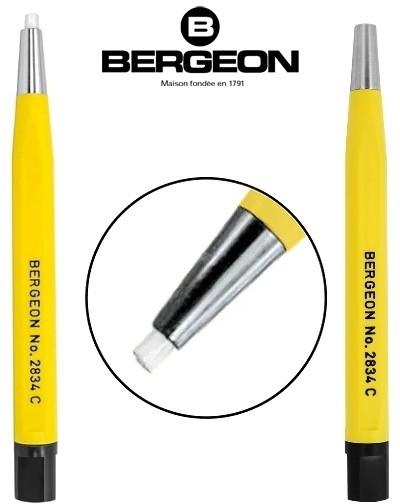 Bergeon 2834 C watchmakers fiberglass brush pen Scratch remover for matting watch parts