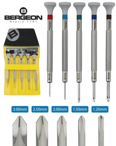 Bergeon watch screwdriver set sales