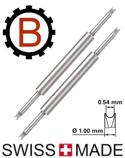 BULLONGÈ 6825-XF Mini-Tip spring bar plier 0,54mm for Rolex