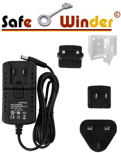 Power adapter for all 12V Safewinder watch winder modules