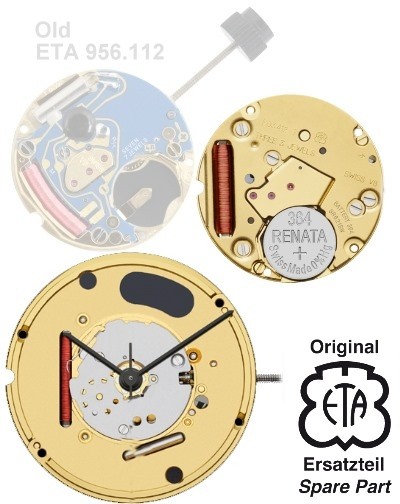 ETA 956.112 analog quartz watch movement with date Swiss quartz watch movements are the best