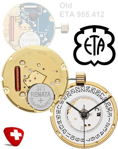 Eta 955.412 quartz movement shop