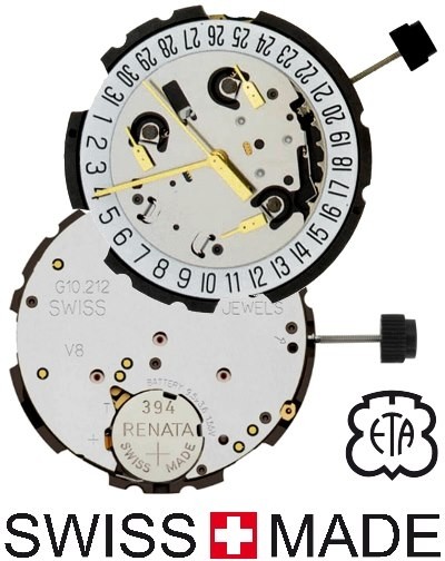 ETA G10.212 quartz chronograph movement Buy and replace watch movements