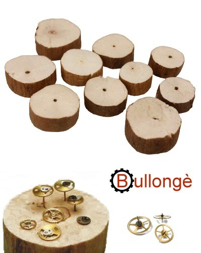 BULLONGE pithwood buttons for cleaning and holding watch parts and tools