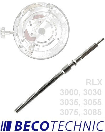 Winding stem for RLX Caliber 3000, 3030, 3035, 3055 etc.