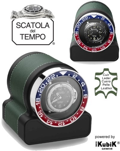 Scatola del Tempo watch winder Rotor One Green Pepsi
