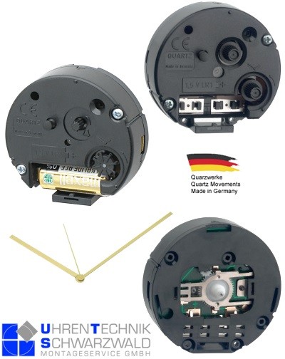 Mini Quartz Clock Movement UTS 53 VIP incl. hands Clock movement Set UTS made in Germany