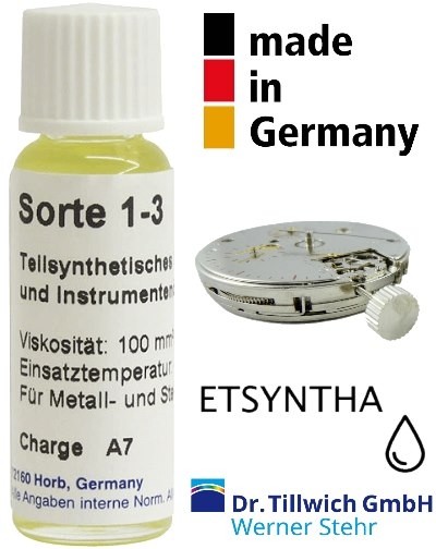 Dr. Tillwich ntha partially synthetic watch oil 1-3 for mechanical  movement