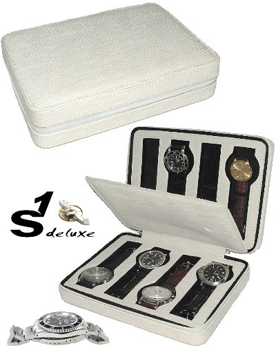 Highlight watch case S1 DELUXE IVORY 8 watches Watch boxes and