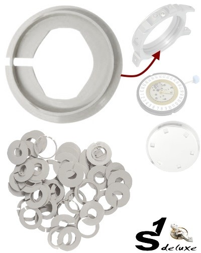 Assortment of 50 plastic watch movement rings Movement Spacer Assortment for watch repair