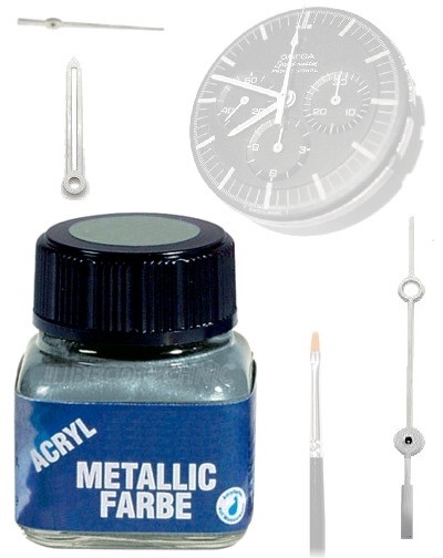 Color lacquer for watch hands SILVER