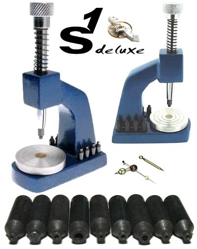 9x Watch & Pocket Watch Hand Pressers Fitting Tool Set -  UK