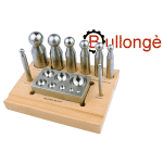 8 pcs doming punch and block Set PRO8 wooden stand